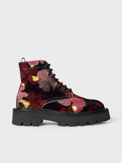 Paul Smith Black 'Morello' Floral Boots