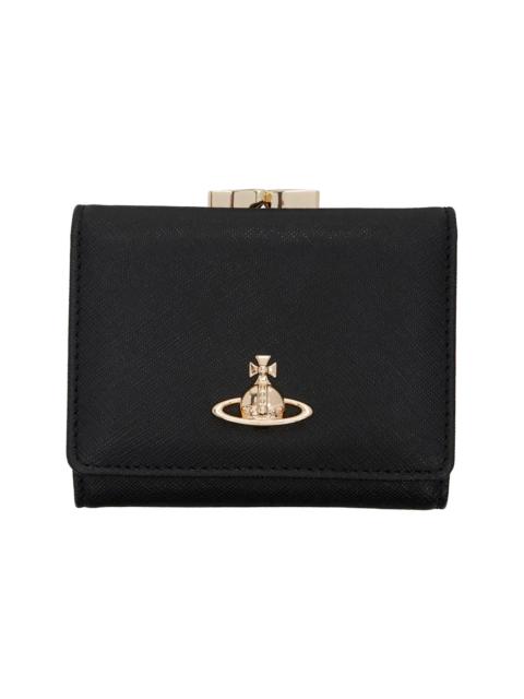 Vivienne Westwood Black Small Frame Wallet