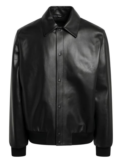 FENDI lettering-detail sheepskin jacket