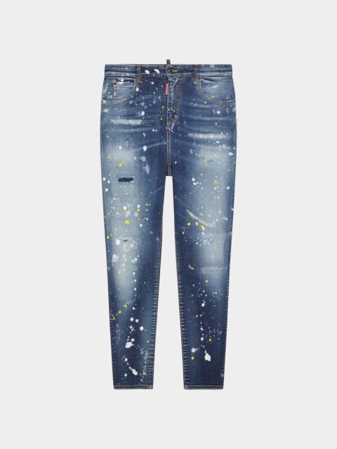 DARK CRYSTAL WASH HIGH WAIST TWIGGY JEANS