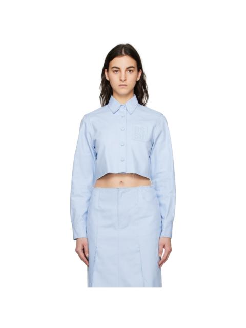 Raf Simons Blue Cropped Denim Shirt