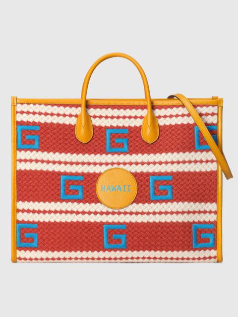 GUCCI Hawaii striped tote bag
