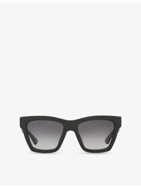 GUCCI GG1714S Cat Eye-Frame Injected Sunglasses