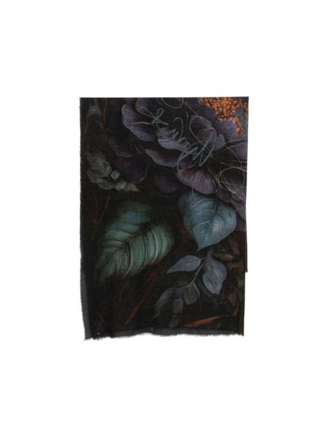 Faliero Sarti floral-print frayed scarf