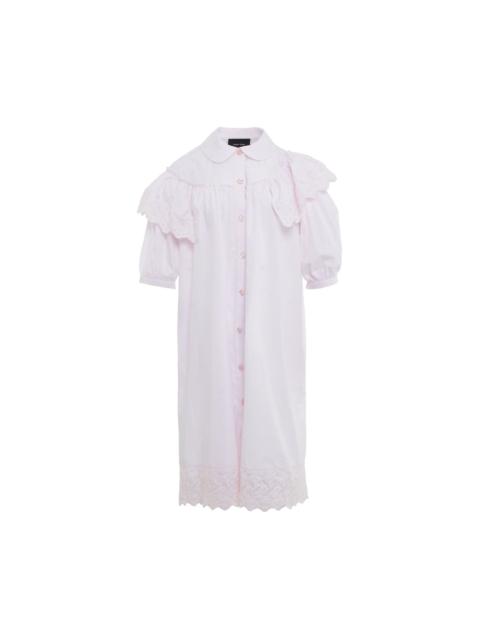 Simone Rocha Puff Sleeve Ruffle Frill Trim Dress