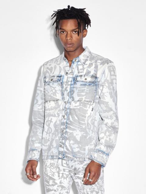 Ksubi SCORPIO LS SHIRT KOLLAGE ICEY