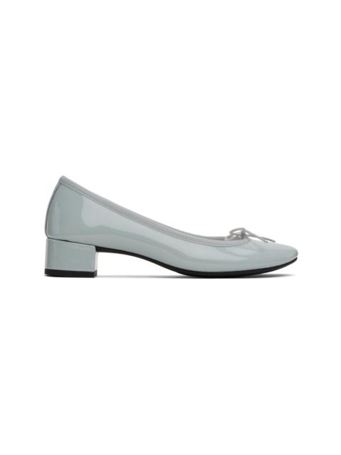 Repetto 파란 Camille 고무 유일한 하이힐