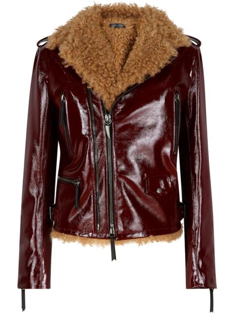 Giuseppe Zanotti Amelia high-shine jacket