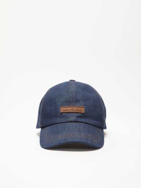 Acne Studios Denim baseball cap - Indigo blue | acnestudios