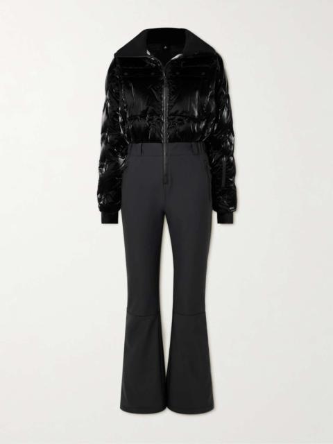 PERFECT MOMENT Helen embroidered quilted down ski suit