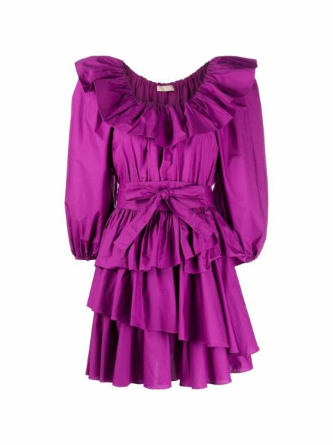 Giselle ruffle-detail dress