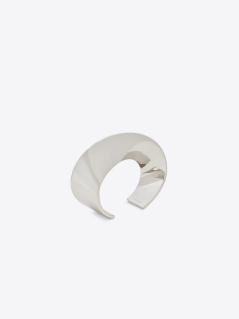 SAINT LAURENT swirl cuff in metal