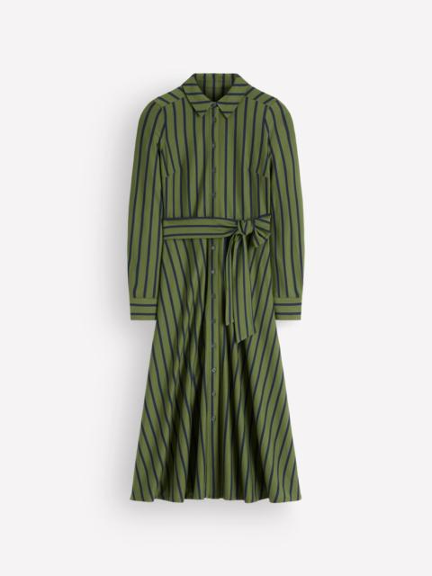 BODEN Marcia Jersey Shirt Dress-Chive and Navy Stripe