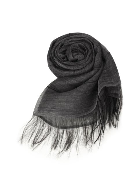 ISSEY MIYAKE SILK RAMIE TSUMUGI SCARF