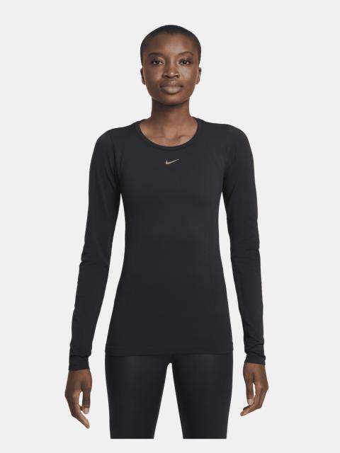 Nike Women's Dri-FIT ADV Aura Slim-Fit Long-Sleeve Training Top