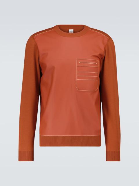 Berluti Wool and leather sweater
