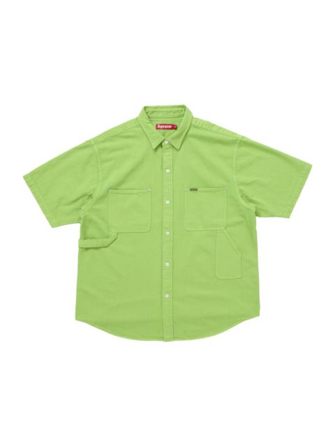 Supreme Supreme Loose Fit S/S Denim Painter Shirt Washed Blue