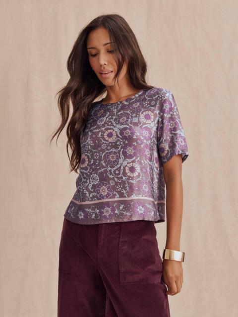 Splendid Violet Short Sleeve Top