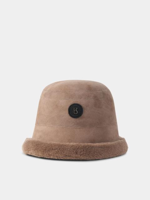 BOGNER Arno Lambskin Bucket Hat in Hazel