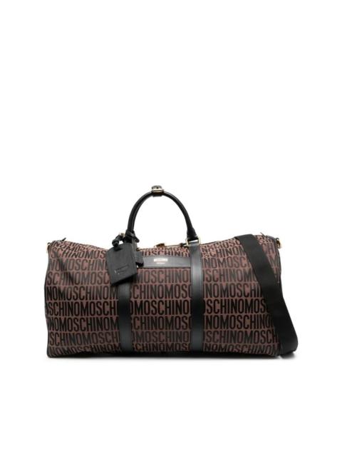 Moschino logo-print weekend bag