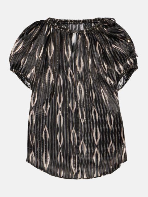 Isabel Marant Sonae printed silk-blend top