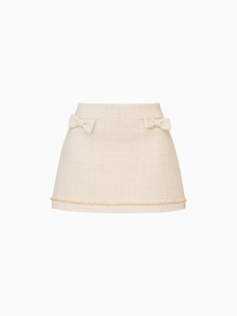 LoveShackFancy Edeness Tweed Mini Skirt
