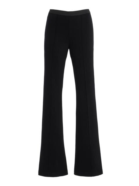 The . Garment Chloe Stretch-Knite Flared Pants black