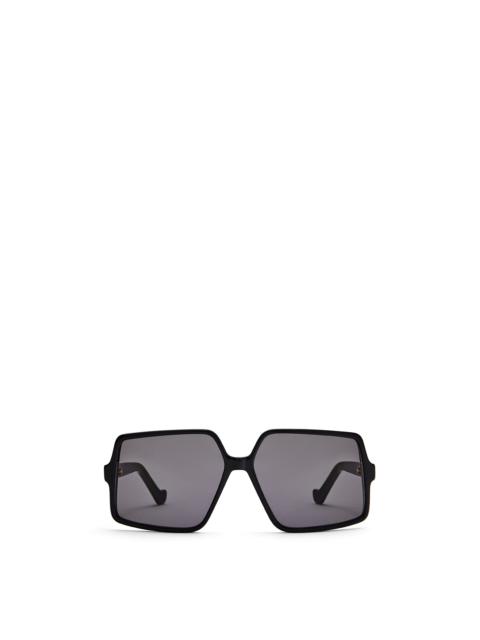 Thin acetate pentagon sunglasses