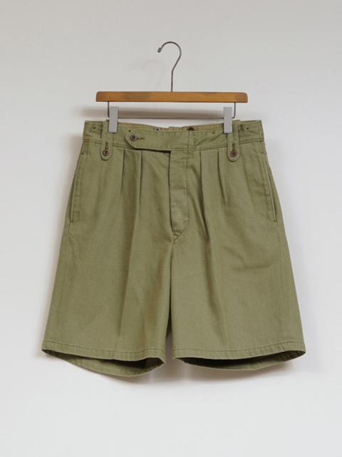 Battle Dress Short Indian Twill in Green