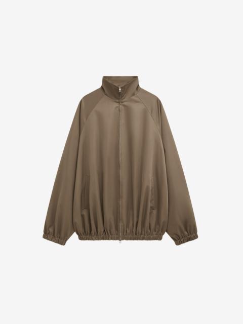 The Frankie Shop Baxter Lustrous Track Jacket - Moss Green