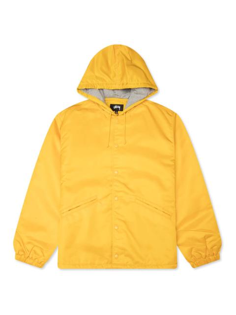 Stüssy HOODED COACHES JACKET - YELLOW