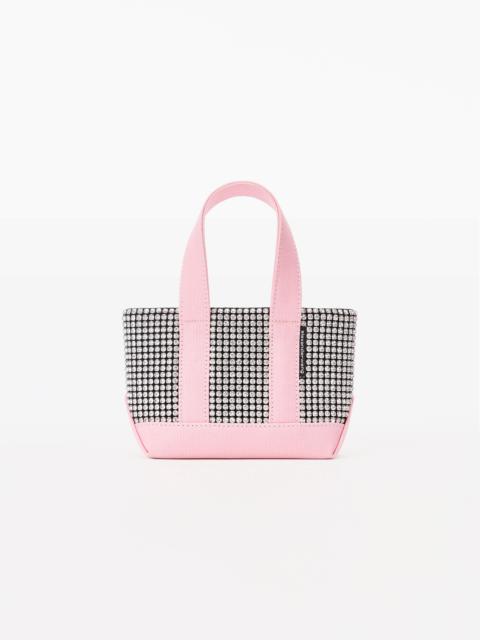 Alexander Wang cruiser mini tote in crystal mesh