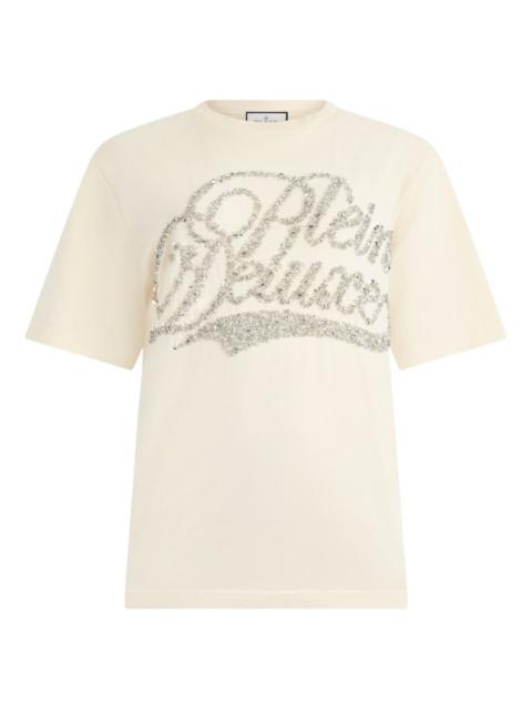 PHILIPP PLEIN signature embellished T-shirt