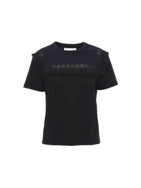 See by Chloé BRODERIE ANGLAISE TEE