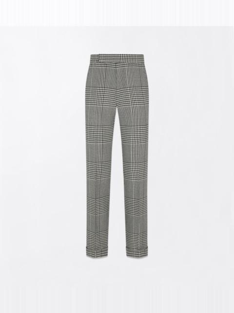TOM FORD PRINCE OF WALES FLAT FRONT PANT