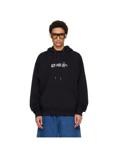 Off-White Black Heraldic Threshold Arrow Skate Hoodie