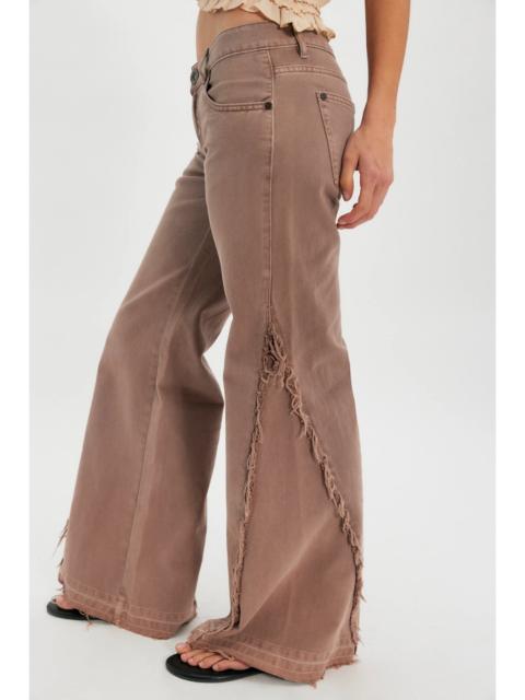 ONE TEASPOON OneTeaspoon Johnnies Seamed Low-Waist Wide-Leg Jeans
