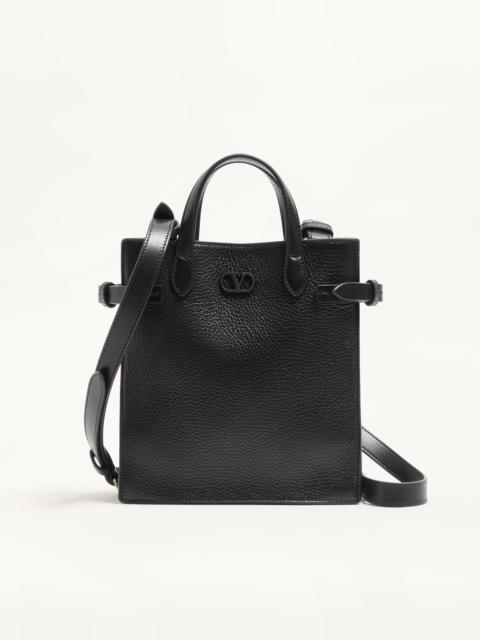 Valentino VALENTINO GARAVANI ANTIBES SMALL SHOPPING BAG IN GRAINED LEATHER