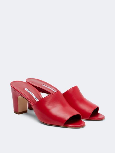 Manolo Blahnik Rapalla leather mules