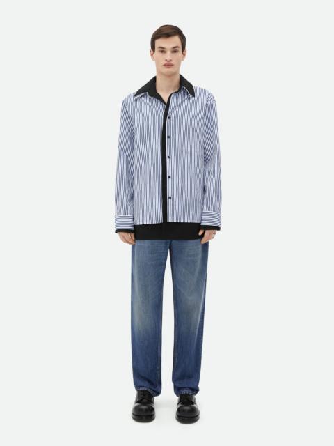 Bottega Veneta Relaxed Fit Linen Double Shirt