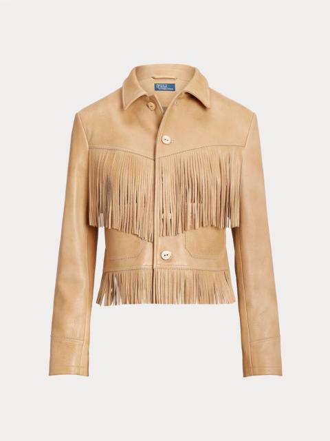 Polo Ralph Lauren Fringe Leather Jacket