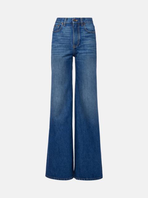Chloé High-rise flared jeans