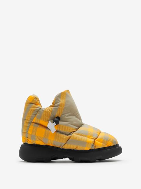 Burberry Check Pillow Boots