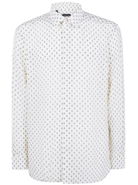TOM FORD Crepe De Chine Paisley Print Fluid Dit Shirt