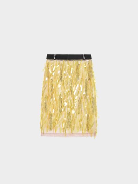 16ARLINGTON EMILIA MIDI SKIRT IN EMBROIDERED TULLE