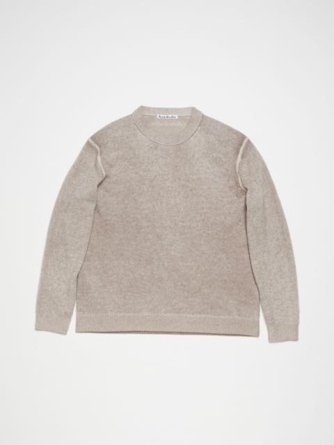 Acne Studios Printed crewneck jumper - Beige