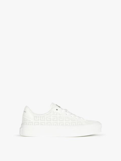 CITY SPORT SNEAKERS IN 4G PERFORATED LEATHER