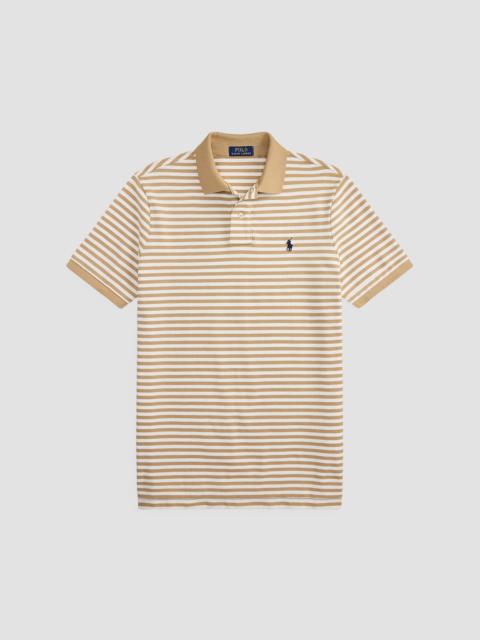 Polo Ralph Lauren Men's Striped Cotton Polo Shirt - Vintage Khaki White