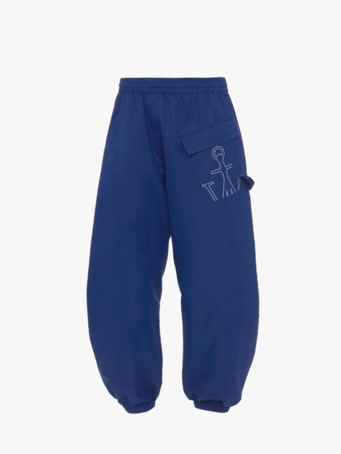 JW Anderson TWISTED JOGGERS WITH ANCHOR LOGO PRINT