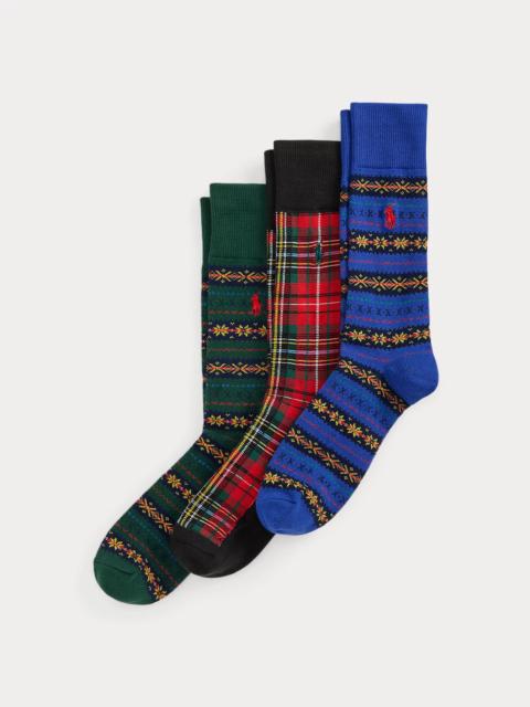 Polo Ralph Lauren Cotton-Blend Trouser Sock 3-Pack